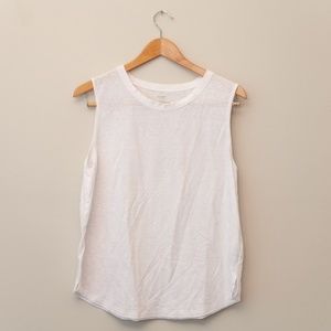 Linen blend Muscle Tank Crew Neck Tank - Old Navy